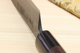Yoshihiro Mizu Yaki Blue Steel #2 Kurouchi Petty Utility Japanese Knife Shitan Handle