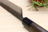 Yoshihiro Mizu Yaki Blue Steel #2 Kurouchi Petty Kiritsuke Japanese Utility Knife Shitan Handle
