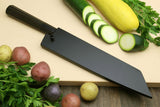 Yoshihiro Hammered Super Blue Steel Stainless Clad Kiritsuke Multipurpose Japanese Chef Knife