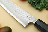 Yoshihiro Hammered Super Blue Steel Stainless Clad Petty Utility Knife
