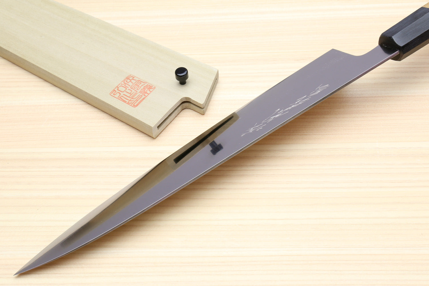 Yoshihiro VG-1 Gold Stainless Steel Gyuto Japanese Chefs Knife Ambrosi –  Yoshihiro Cutlery