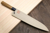 Yoshihiro VG-1 Gold Stainless Steel Gyuto Japanese Chefs Knife Ambrosia Handle with Saya Cover
