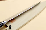 Yoshihiro VG-10 33 Layers Damascus Gyuto Chefs Knife (High-grade Composite Wood Handle) with Magnolia Wooden Saya Cover