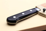 Yoshihiro VG-10 33 Layers Damascus Gyuto Chefs Knife (High-grade Composite Wood Handle) with Magnolia Wooden Saya Cover