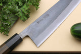 Yoshihiro Kurouchi Black-Forged Blue Steel Stainless Clad Gyuto Chefs Knife and Petty Utility Knife SET (Shitan Handle)