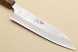 Yoshihiro High Speed Steel HAP40 Petty Multipurpose Chef Knife Natural Ebony Handle