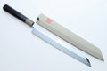 Yoshihiro Honyaki Mirror Finished White Steel Yanagi Kiritsuke Sushi Sashimi Japanese Knife Ebony Handle