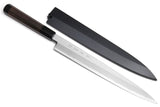Yoshihiro Aonamiuchi Blue Steel #1 Yanagi Sushi Sashimi Japanese Knife Shitan Handle