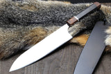 Yoshihiro Hayate ZDP-189 Super High Carbon Stainless Steel Petty Utility Chefs Knife Premium Ebony Handle with sterling silver ring, Nuri Saya Cover