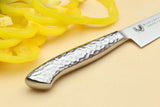 Yoshihiro Hayate Inox Aus-8 Petty Utility Japanese Chefs Knife Integrated Stainless Handle