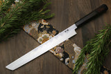 Yoshihiro Aonamiuchi Blue Steel #1 Sakimaru Takobiki Sushi Sashimi Slicing Japanese Chef Knife Ebony