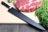 Yoshihiro VG10 33 Layers Damascus Sujihiki Slicer Japanese Sushi Sashimi Chef Knife w/ Lacquered Magnolia Wood Saya Cover