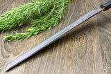 Yoshihiro Aonamiuchi Blue Steel #1 Sakimaru Takobiki Sushi Sashimi Slicing Japanese Chef Knife Ebony