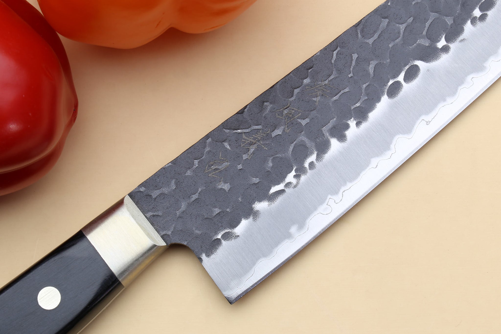 Yoshihiro High Carbon Blue Steel #2 Kurouchi Santoku Japanese Multipur –  Yoshihiro Cutlery