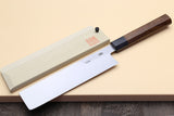Yoshihiro Hongasumi Blue Steel Edo Usuba Traditional Japanese Vegetable Chopping Chef Knife, Rosewood Handle