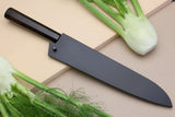 Yoshihiro Special Forged Mizu Yaki Aogami Blue Steel Gyuto Chef Knife Ebony Handle