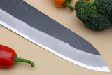 Yoshihiro Blue High Carbon Steel #1 Masashi Kurouchi Series Gyuto Japanese Multipurpose Knife with Shitan Wood Handle