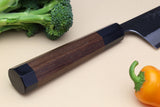 Yoshihiro Blue High Carbon Steel #1 Masashi Kurouchi Series Gyuto Japanese Multipurpose Knife with Shitan Wood Handle