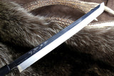 Yoshihiro Mizu Yaki Honyaki Mirror-Finished White Steel Sakimaru Takobiki Sushi Sashimi Japanese Knife Ebony Handle