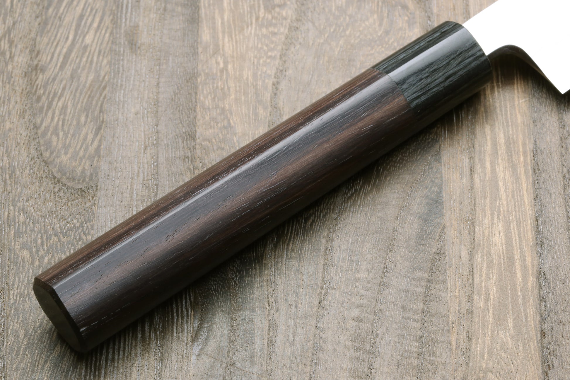 Yoshihiro Inox Stainless Steel Yanagi Sushi Sashimi Japanese Chef Knife Round Rosewood Handle with Nuri Saya Cover