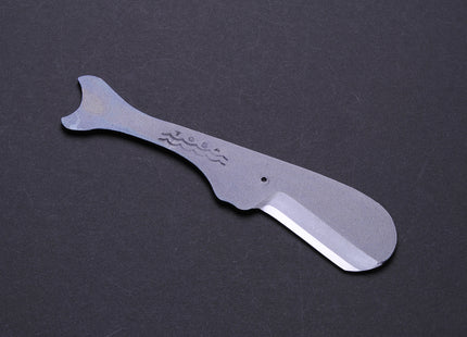 Yoshihiro Shiroko High Carbon Steel Kurouchi Kujira Whale Japanese Utility Knife (Whale A Type)
