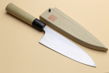 Yoshihiro Left Handed Kasumi White Steel Deba Fish Fillet Knife Magnolia Handle