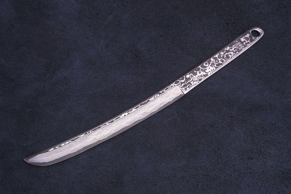 Yoshihiro Nickel Damascus 101 Layer Steel Japanese Sword Letter Opener 7.5 Inch 190Mm