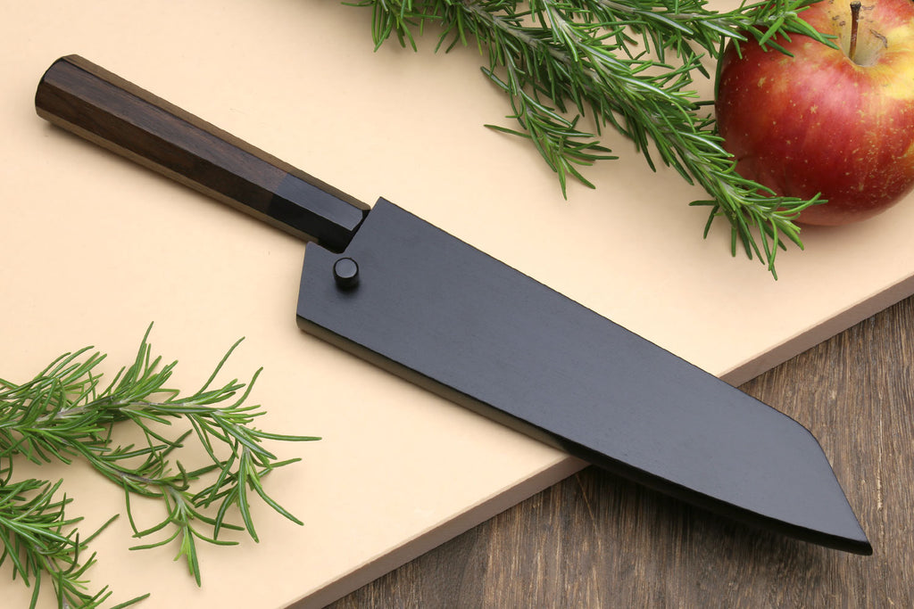 Yoshihiro Aogami Super Blue High Carbon Steel Kurouchi Petty Kiritsuke Utility Knife with Shitan Wood Handle