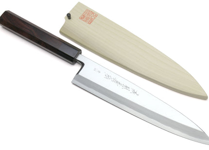 Yoshihiro Aonamiuchi Blue Steel #1 Mioroshi Filet Sushi Sashimi Japanese Chef Knife Ebony Handle