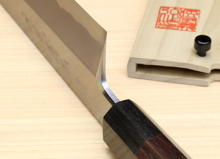 Yoshihiro Aonamiuchi Blue Steel Edo Usuba Japanese Vegetable Knife Shitan Rosewood