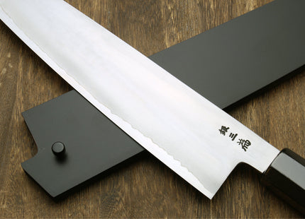 Yoshihiro Ginsan High Carbon Stainless Steel Gyuto Chefs Knife Ebony Handle