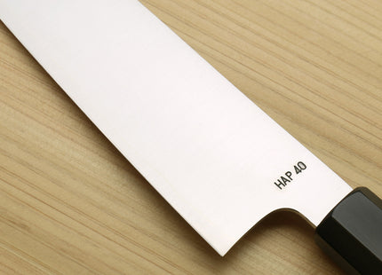Yoshihiro HAP40 High Speed Stainless Steel Gyuto Chefs Knife Rosewood Handle
