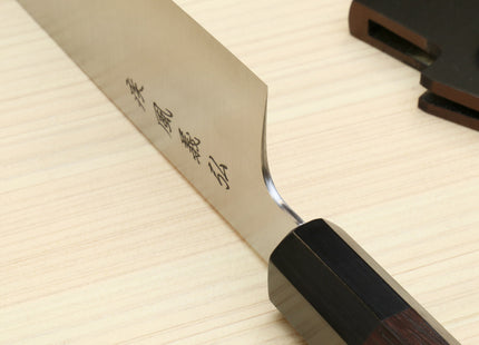 Yoshihiro HAP40 High Speed Stainless Steel Kiritsuke Multipurpose Chefs Knife Rosewood Handle