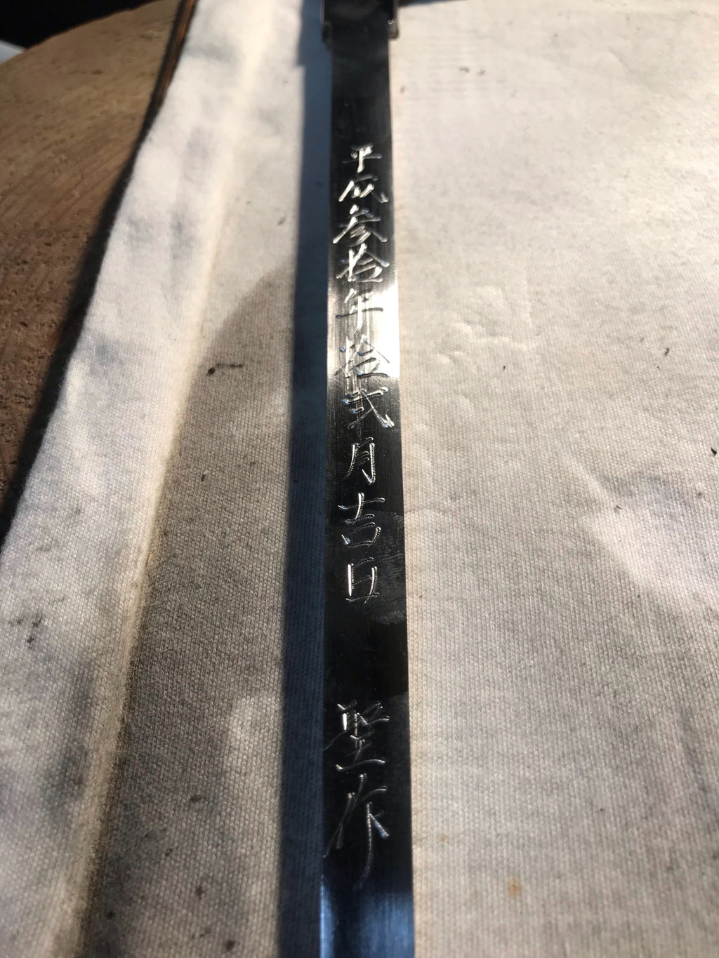 Yoshihiro Heisei Hongasumi Aoko Blue Steel #1 Single Edged Maguro Bocho Tuna Knife 29.5" (750mm)