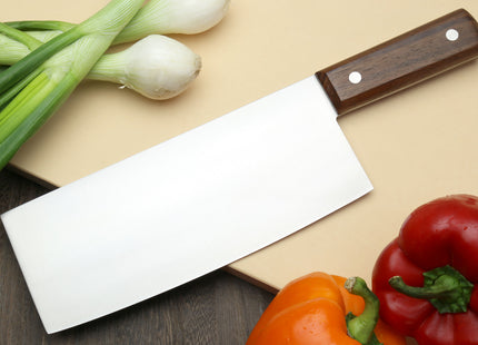 Yoshihiro High Carbon White Steel #2 Chinese Cleaver Vegetable Cutter Multipurpose Chef Knife