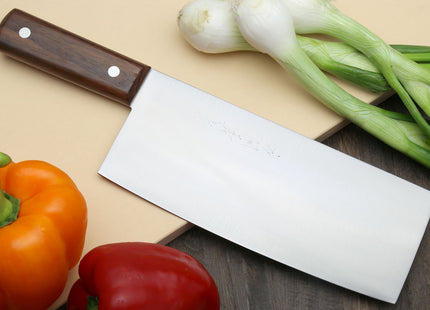 Yoshihiro High Carbon White Steel #2 Chinese Cleaver Vegetable Cutter Multipurpose Chef Knife