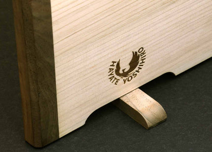 Yoshihiro Hinoki Cypress Anti-bacterial Japanese Natural Wooden Professional Grade Cutting Board with Anti Twisting Walnut Rim
