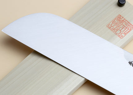 Yoshihiro Hongasumi Blue Steel Kama Usuba Traditional Japanese Vegetable Chopping Chef Knife, Rosewood Handle