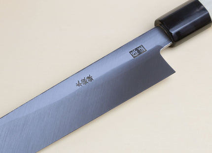 Yoshihiro Hongasumi Blue Steel Yanagi Sushi Sashimi Japanese Knife Magnolia Handle