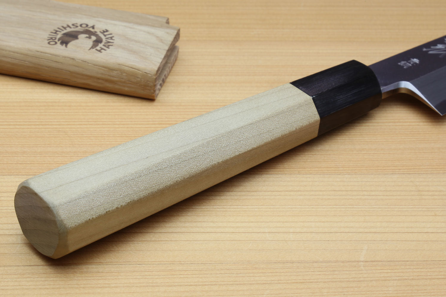 Yoshihiro Hongasumi Blue Steel Yanagi Sushi Sashimi Japanese Knife Magnolia Handle