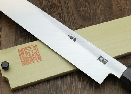 Yoshihiro Hongasumi Blue Steel Yanagi Sushi Sashimi Japanese Knife Rosewood Handle