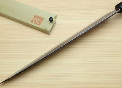 Yoshihiro Hongasumi Blue Steel Yanagi Sushi Sashimi Japanese Knife Rosewood Handle