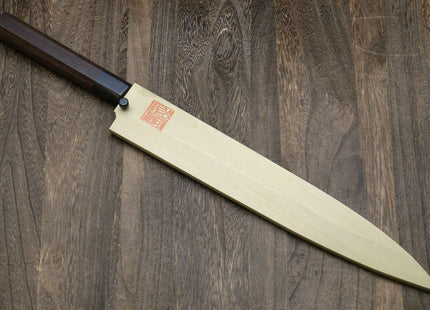 Yoshihiro Hongasumi Blue Steel Yanagi Sushi Sashimi Japanese Knife Rosewood Handle