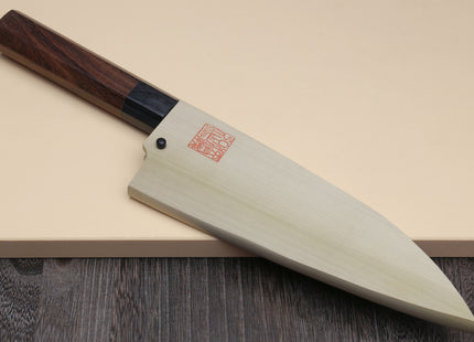 Yoshihiro Hongasumi Ginsan (hakugin) High Carbon Stain Resistant Deba Fish Fillet Knife Shitan Rosewood Handle Single Bolster