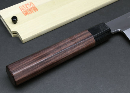Yoshihiro Hongasumi Ginsan (Hakugin) High Carbon Stain Resistant Edo Usuba Traditional Japanese Vegetable Chopping Chef Knife Shitan Handle