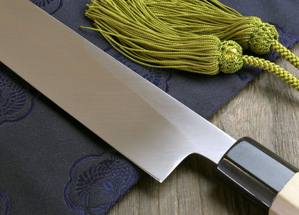 Yoshihiro Hongasumi White Steel Kiritsuke Multipurpose Japanese Chef Knife Magnolia Handle
