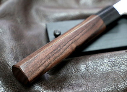 Yoshihiro Hongasumi White Steel Yanagi-Kiritsuke Sushi Sashimi Japanese Knife Rosewood Handle with Nuri Saya Cover