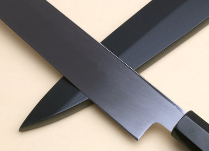 Yoshihiro Honyaki White Steel Mirror-Finished Yanagi Ebony Handle