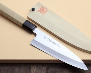 Yoshihiro Kasumi White Steel Funayuki Deba Fish Fillet Chef knife