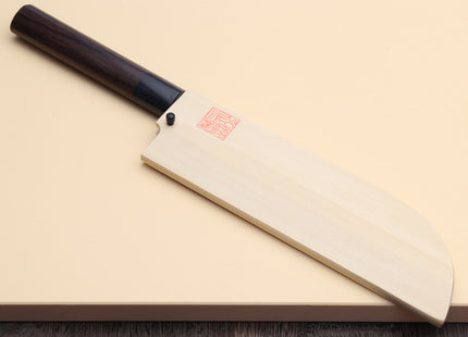 Yoshihiro Kasumi White Steel Kama Usuba Traditional Japanese Vegetable Chopping Chef Knife, Rosewood Handle